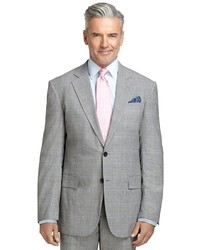Brooks Brothers Madison Fit Black And White Plaid With Blue Deco Brookscool Suit