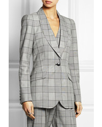Temperley London Millie Prince Of Wales Check Wool And Mohair Blend Blazer