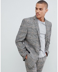 ASOS DESIGN Oversized Suit Jacket In Black And White Check