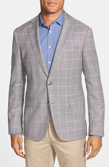 grey windowpane sport coat