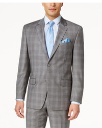 Shaquille Oneill Collection Classic Fit Blue And Grey Glen Plaid Jacket Only At Macys