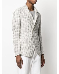 Emporio Armani Textured Plaid Jacket