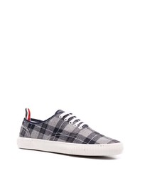 Thom Browne Check Pattern Low Top Sneakers