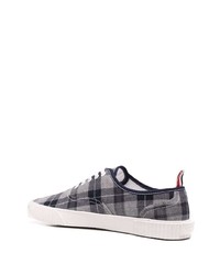 Thom Browne Check Pattern Low Top Sneakers