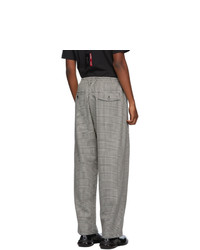Undercover Black And White Houndstooth Trousers