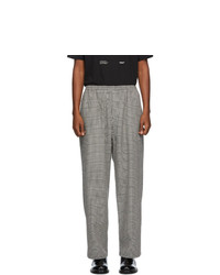 Undercover Black And White Houndstooth Trousers