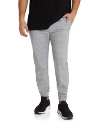 Johnny Bigg Chad Plaid Joggers In Silver At Nordstrom