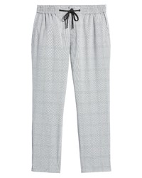 Topman Check Skinny Fit Trousers In Grey At Nordstrom