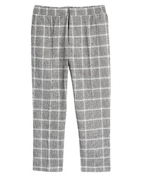 Topman Checkered Skinny Fit Trousers In Black At Nordstrom