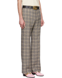 Gucci Gray Prince Of Wales Trousers