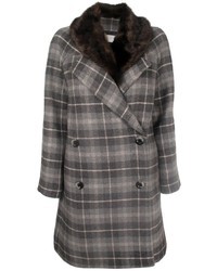 Thakoon Addition Double Breasted Plaid Coat