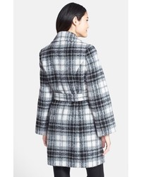 DKNY Chelsea Notch Collar Belted Wrap Coat