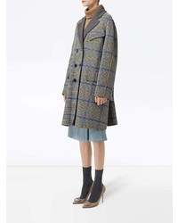 Burberry Double Faced Check Wool Cashmere Coat