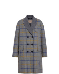 Burberry Double Faced Check Wool Cashmere Coat