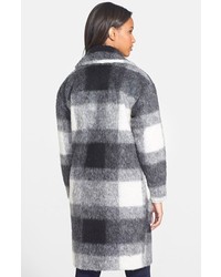 7 For All Mankind Plaid Double Breasted Coat