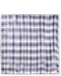 Brioni Gingham Check Silk Tie And Pocket Square Set