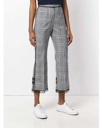 MSGM Bootcut Check Trousers