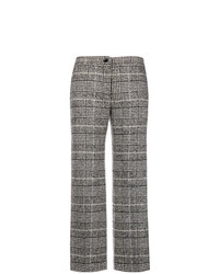 Blugirl Cropped Plaid Trousers