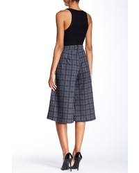 Painted Threads Plaid Knit Culotte