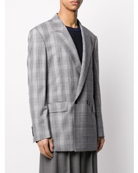 Juun.J Checked Double Breasted Blazer