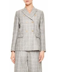 Sandro Gris Double Breasted Jacket