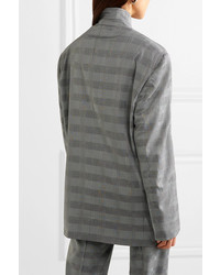 Vetements Oversized Prince Of Wales Checked Woven Blazer