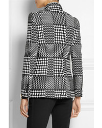 Alexander McQueen Prince Of Wales Check Jacquard Double Breasted Blazer