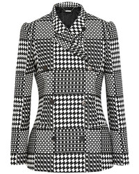 Alexander McQueen Prince Of Wales Check Jacquard Double Breasted Blazer