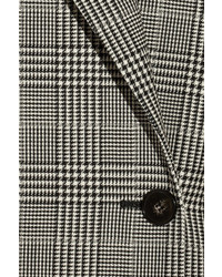 Stella McCartney Prince Of Wales Check Stretch Wool Double Breasted Blazer