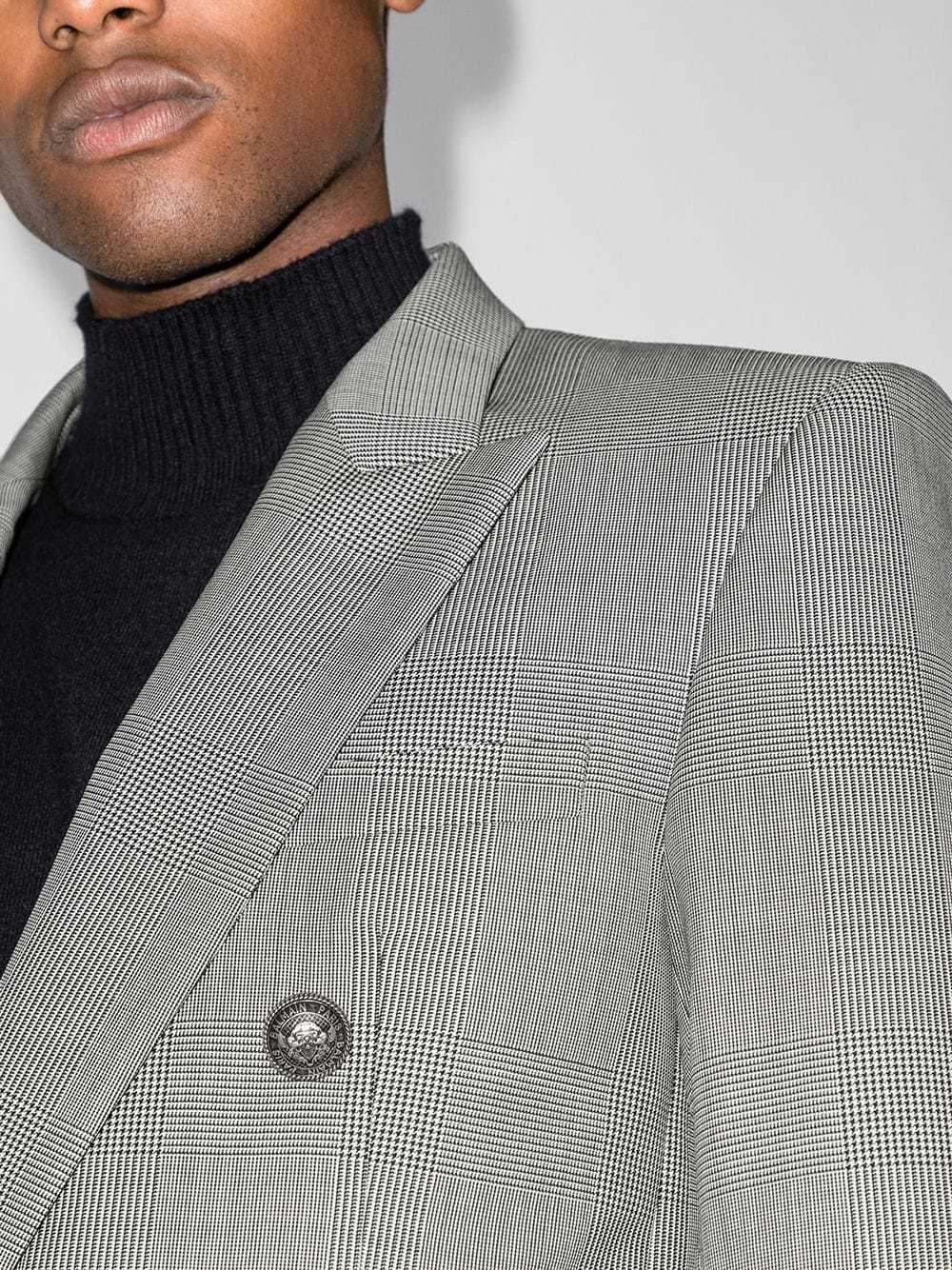 Balmain Prince Of Wales Double Breasted Blazer, $2,550 | farfetch.com ...