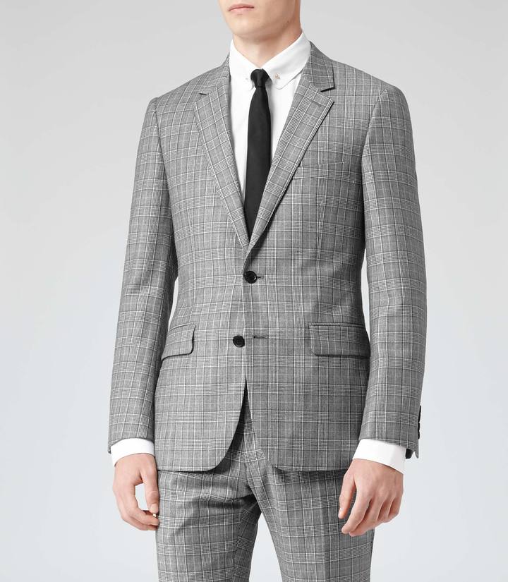 Reiss Gleneagle B Single Breasted Check Blazer | Where to buy & how to wear