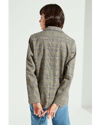 Urban Outfitters Uo Grey Checkered Blazer