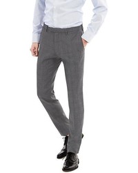 Banana Republic Modern Slim Textured Gray Wool Suit Trouser