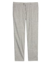 Brax Felix Plaid Stretch Cotton Pants In Beige At Nordstrom