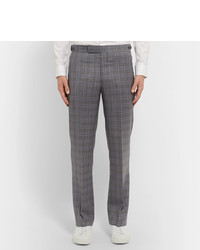 Gabriela Hearst Grey Martin Checked Wool Suit Trousers