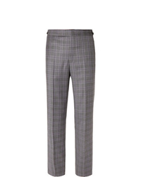 Gabriela Hearst Grey Martin Checked Wool Suit Trousers