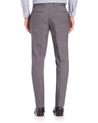 Etro Grey Micro Plaid Pants