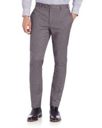 Etro Grey Micro Plaid Pants