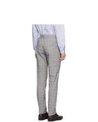 Ps By Paul Smith Grey Plaid Chino Trousers