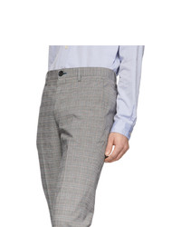 Ps By Paul Smith Grey Plaid Chino Trousers