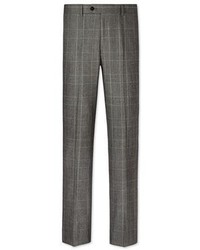 Charles Tyrwhitt Grey Slim Fit Glen Check Business Suit Pants
