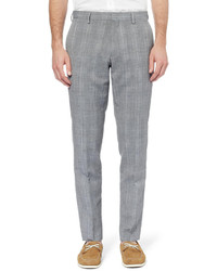 J.Crew Grey Slim Fit Prince Of Wales Check Wool And Linen Blend Suit Trousers