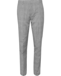 J.Crew Grey Slim Fit Prince Of Wales Check Wool And Linen Blend Suit Trousers