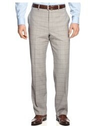 Shaquille O'Neal Collection Shaquille Oneal Light Grey Plaid Pants