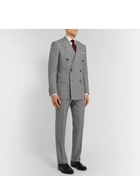Kingsman Slim Fit Houndstooth Wool Blend Suit Trousers