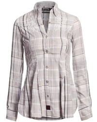 Panhandle Slim 90 Proof Lurex Plaid Western Shirt Snap Front Long Sleeve