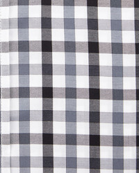 English Laundry Plaid Long Sleeve Dress Shirt Charcoal