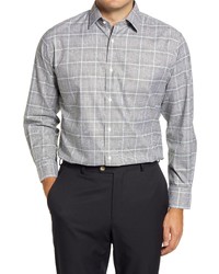 Nordstrom Traditional Fit Glen Plaid Non Iron Dress Shirt