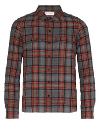 Saint Laurent Check Pattern Flannel Shirt