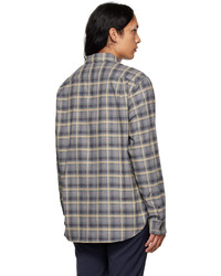 Vince Gray Willow Plaid Shirt